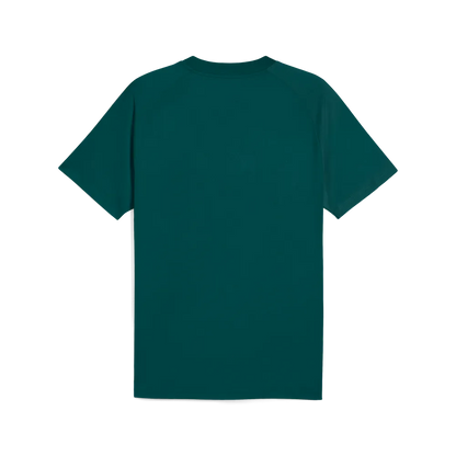 PUMA Manchester City PUMATECH Pocket T-shirt 2025 2026 groenmet licht blauw logo, pocket, Kickoff Antwerpen voetbalshop 