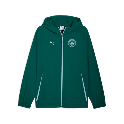 PUMA Manchester City PUMATECH Woven Jacket 2025 2026 GROEN heren officiële merchandise Kickoff Antwerpen
