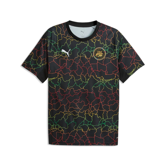 Puma Olympique Marseille Africa special edition voetbalshirt met clubdetails op model Kickoff Antwerpen