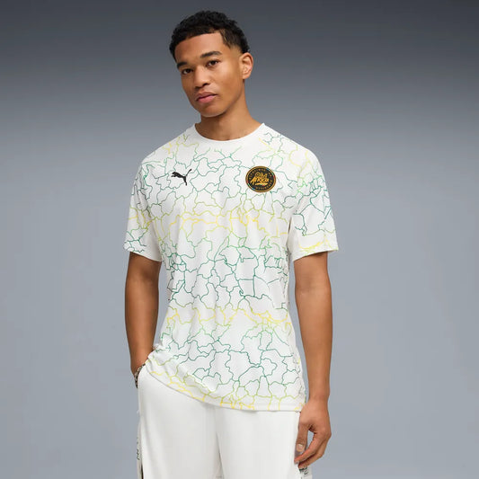 Puma Olympique Marseille Africa special edition voetbalshirt met clubdetails op model Kickoff Antwerpen