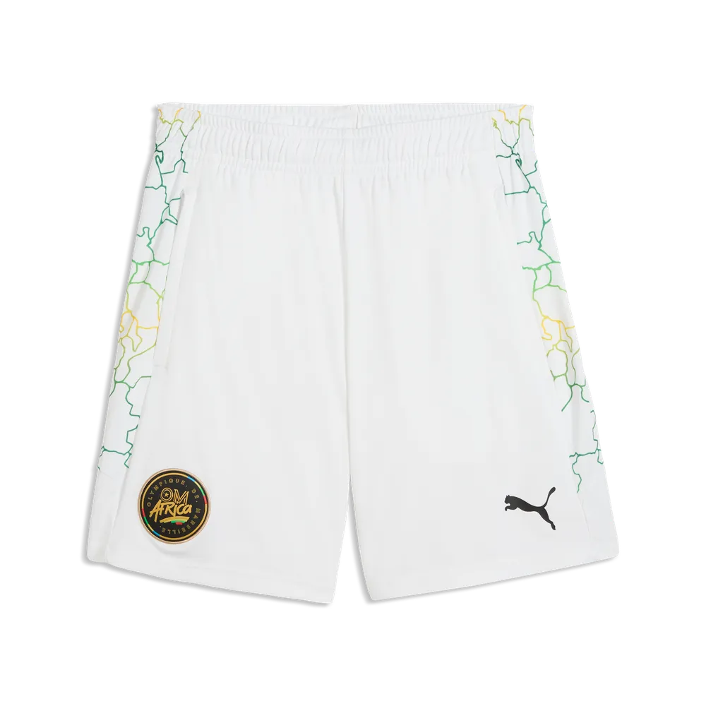 Puma Olympique Marseille Africa special edition voetbalshort 2026 2027 heren met clubdetails op model Kickoff Antwerpen