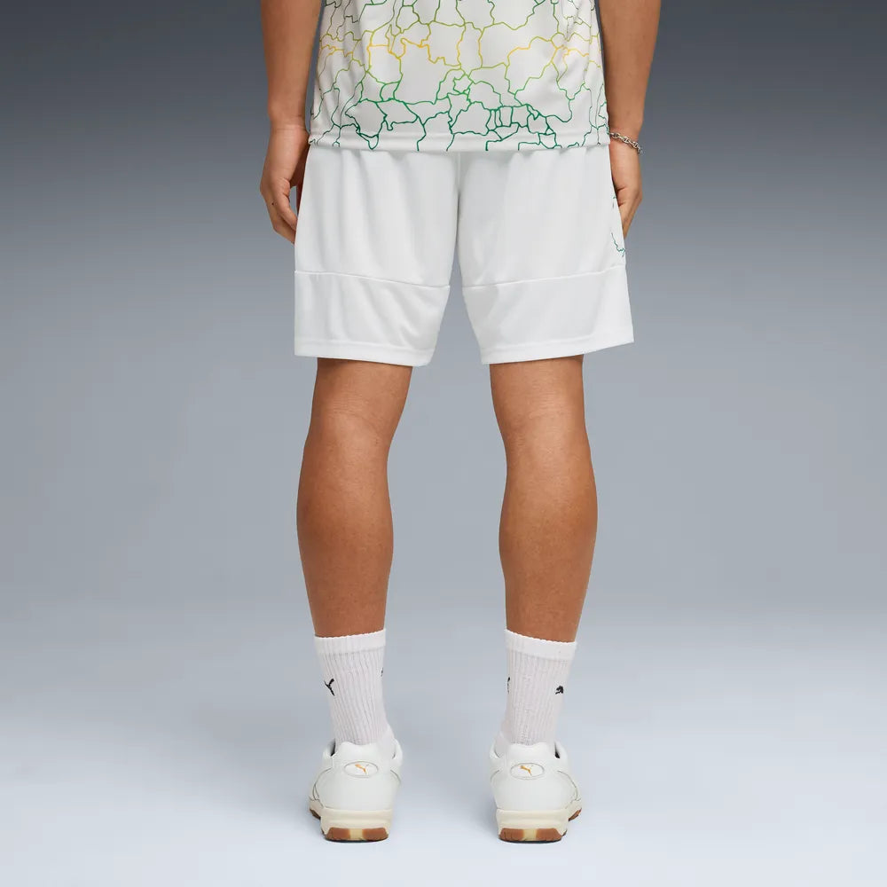 Puma Olympique Marseille Africa special edition voetbalshort 2026 2027 heren met clubdetails op model Kickoff Antwerpen
